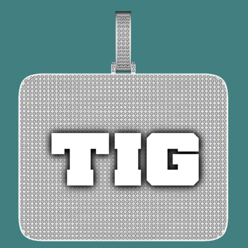 CUSTOM LETTER NECKLACE 3D BIG SQUARE