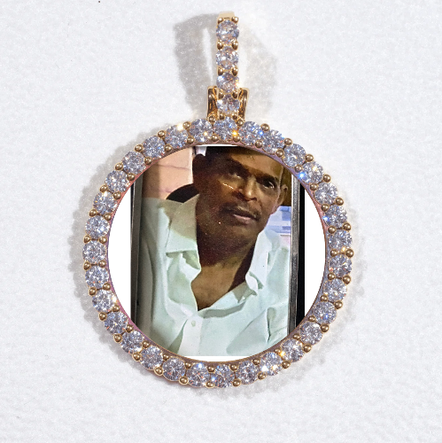 3D CIRCLE CUSTOM PICTURE PENDANT SMALL SIZE