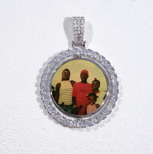 3D Spinning 2-Faced Custom Picture Pendant