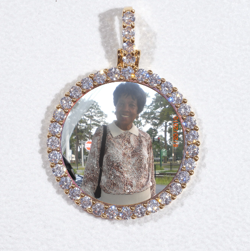 3D CIRCLE CUSTOM PICTURE PENDANT SMALL SIZE