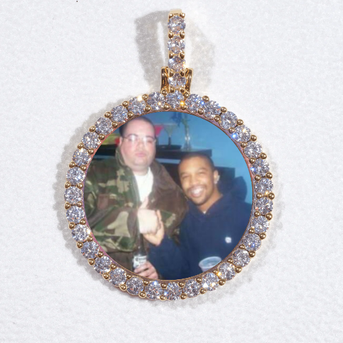 3D CIRCLE CUSTOM PICTURE PENDANT SMALL SIZE