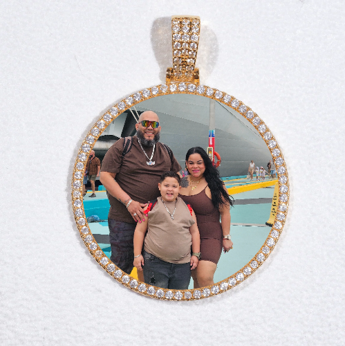 MEDIUM 3D CIRCLE CUSTOM PICTURE PENDANT