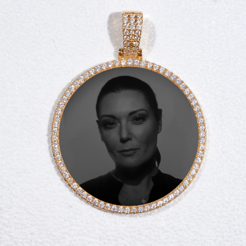 MEDIUM 3D CIRCLE CUSTOM PICTURE PENDANT