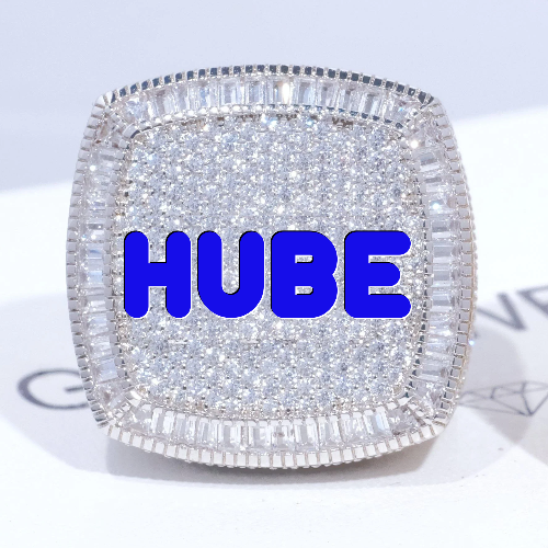 CUSTOM LETTER 3D ICED RING