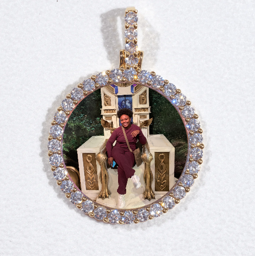 3D CIRCLE CUSTOM PICTURE PENDANT SMALL SIZE