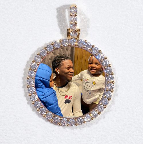 3D CIRCLE CUSTOM PICTURE PENDANT SMALL SIZE