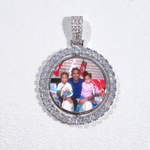 3D Spinning 2-Faced Custom Picture Pendant