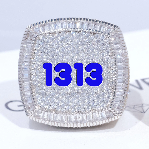 CUSTOM LETTER 3D ICED RING