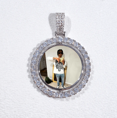 3D Spinning 2-Faced Custom Picture Pendant