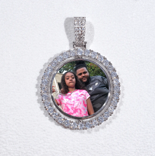 3D Spinning 2-Faced Custom Picture Pendant