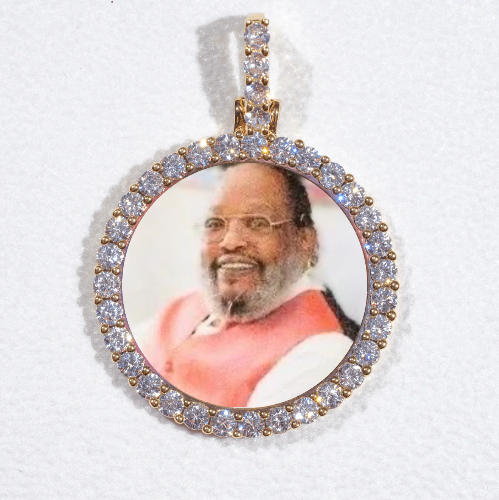 3D CIRCLE CUSTOM PICTURE PENDANT SMALL SIZE