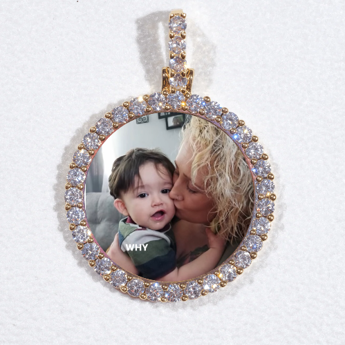3D CIRCLE CUSTOM PICTURE PENDANT SMALL SIZE