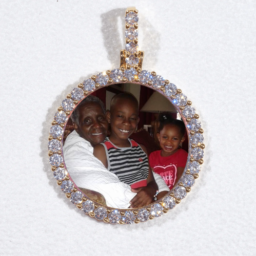 3D CIRCLE CUSTOM PICTURE PENDANT SMALL SIZE