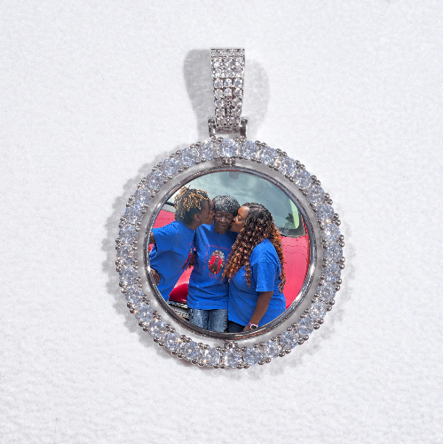 3D Spinning 2-Faced Custom Picture Pendant