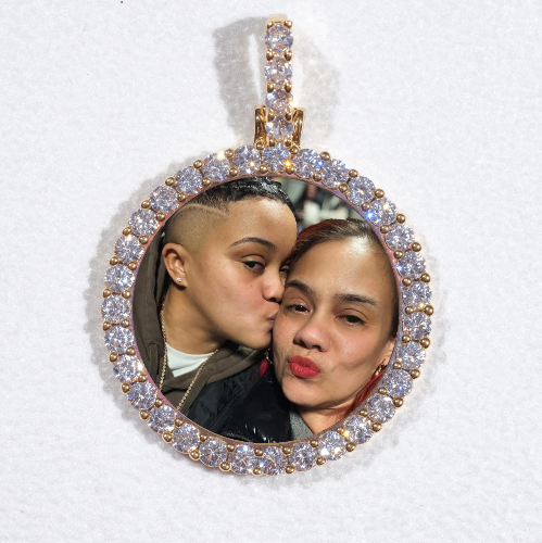 3D CIRCLE CUSTOM PICTURE PENDANT SMALL SIZE