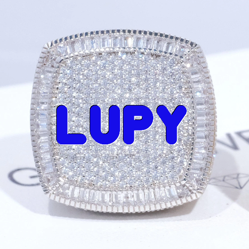 CUSTOM LETTER 3D ICED RING