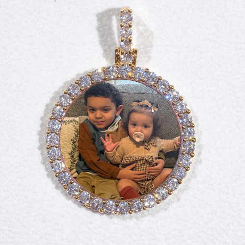 3D CIRCLE CUSTOM PICTURE PENDANT SMALL SIZE