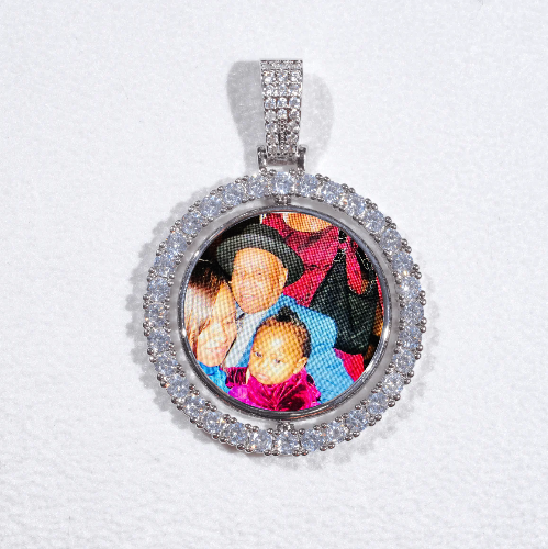 3D Spinning 2-Faced Custom Picture Pendant