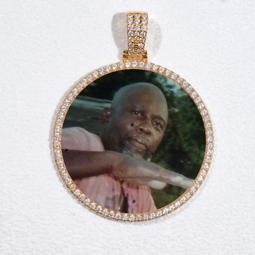 MEDIUM 3D CIRCLE CUSTOM PICTURE PENDANT