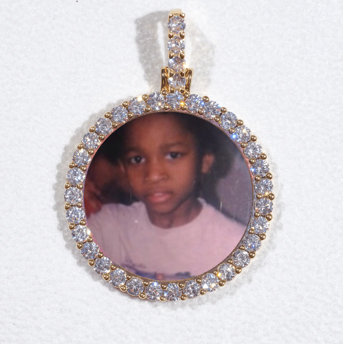 3D CIRCLE CUSTOM PICTURE PENDANT SMALL SIZE