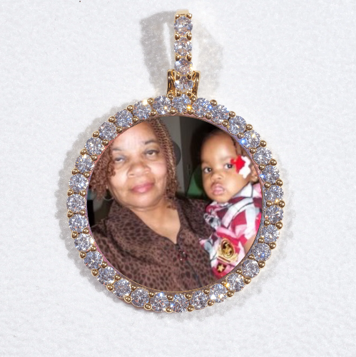 3D CIRCLE CUSTOM PICTURE PENDANT SMALL SIZE