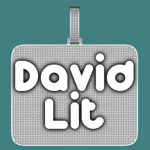 CUSTOM LETTER NECKLACE 3D BIG SQUARE