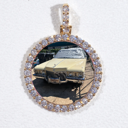 3D CIRCLE CUSTOM PICTURE PENDANT SMALL SIZE
