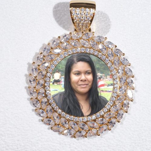 Large 3D Wheat Ear Custom Picture Pendant