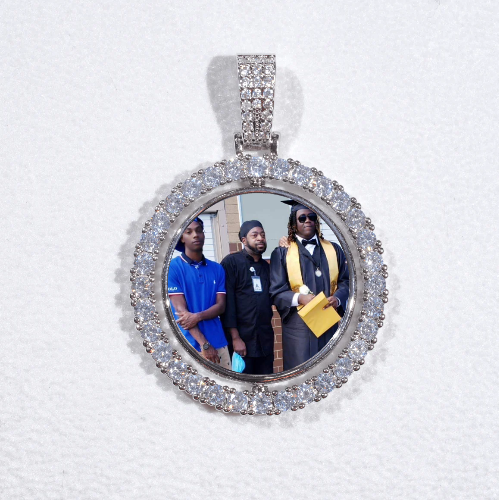 3D Spinning 2-Faced Custom Picture Pendant