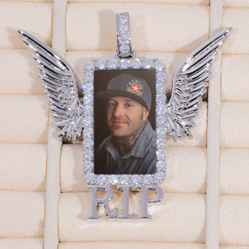 RIP WING 3D CUSTOM PICTURE PENDANT