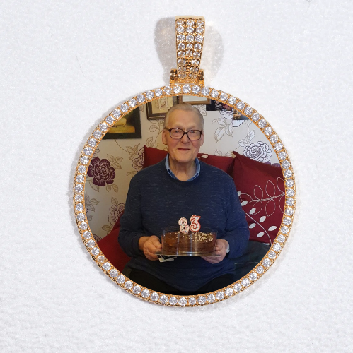 MEDIUM 3D CIRCLE CUSTOM PICTURE PENDANT