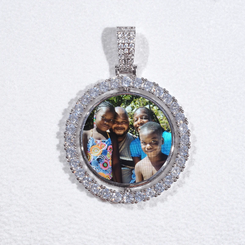3D Spinning 2-Faced Custom Picture Pendant