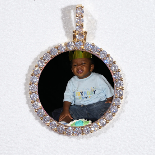 3D CIRCLE CUSTOM PICTURE PENDANT SMALL SIZE