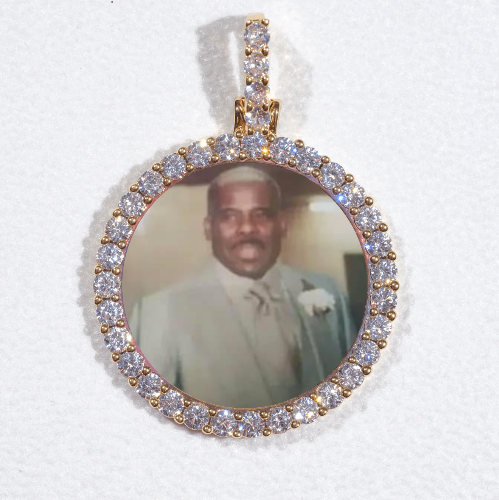 3D CIRCLE CUSTOM PICTURE PENDANT SMALL SIZE