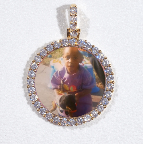3D CIRCLE CUSTOM PICTURE PENDANT SMALL SIZE