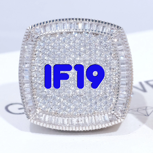 CUSTOM LETTER 3D ICED RING