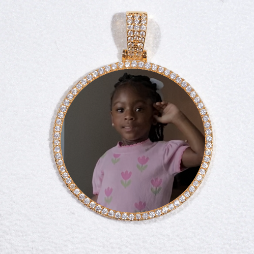 MEDIUM 3D CIRCLE CUSTOM PICTURE PENDANT