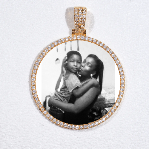 MEDIUM 3D CIRCLE CUSTOM PICTURE PENDANT