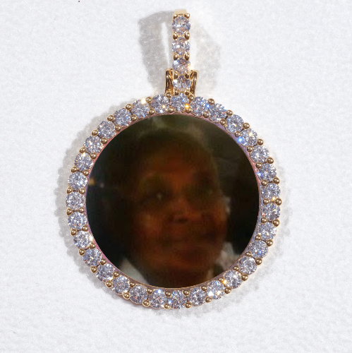 3D CIRCLE CUSTOM PICTURE PENDANT SMALL SIZE