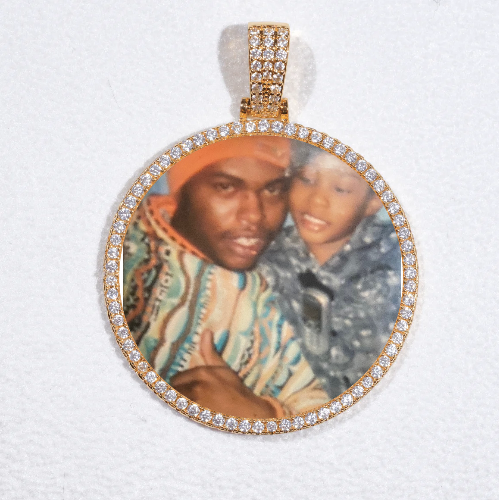 MEDIUM 3D CIRCLE CUSTOM PICTURE PENDANT