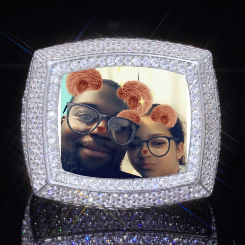 3D CUSTOM PICTURE ICED RING