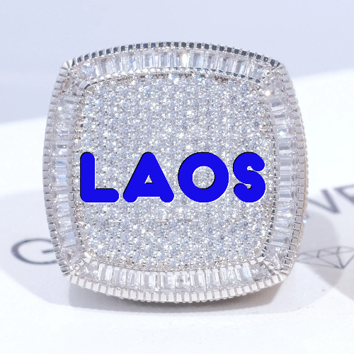 CUSTOM LETTER 3D ICED RING