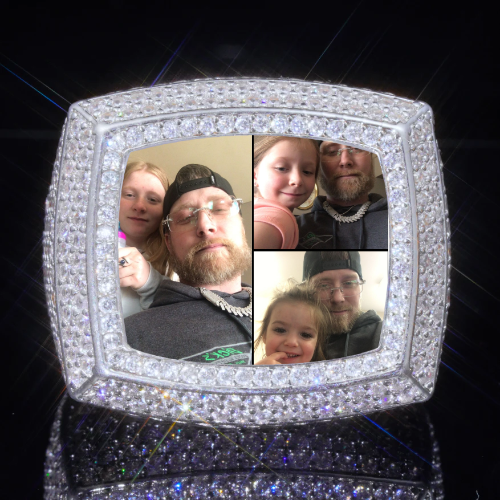 3D CUSTOM PICTURE ICED RING