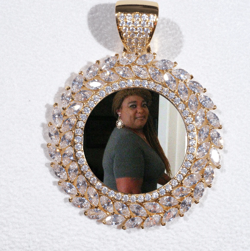 Large 3D Wheat Ear Custom Picture Pendant
