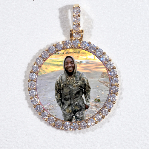 3D CIRCLE CUSTOM PICTURE PENDANT SMALL SIZE