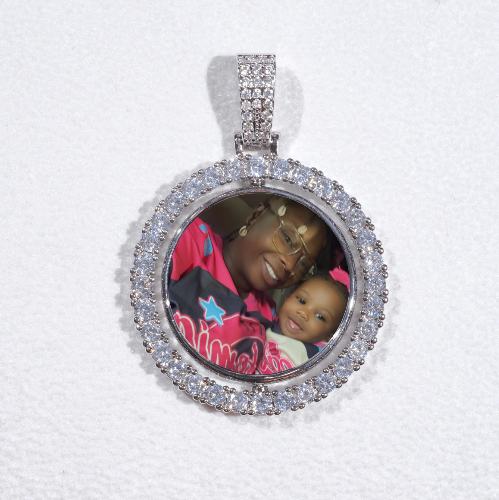 3D Spinning 2-Faced Custom Picture Pendant
