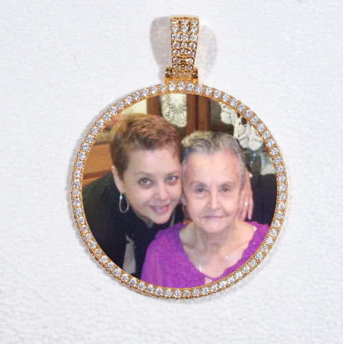 MEDIUM 3D CIRCLE CUSTOM PICTURE PENDANT