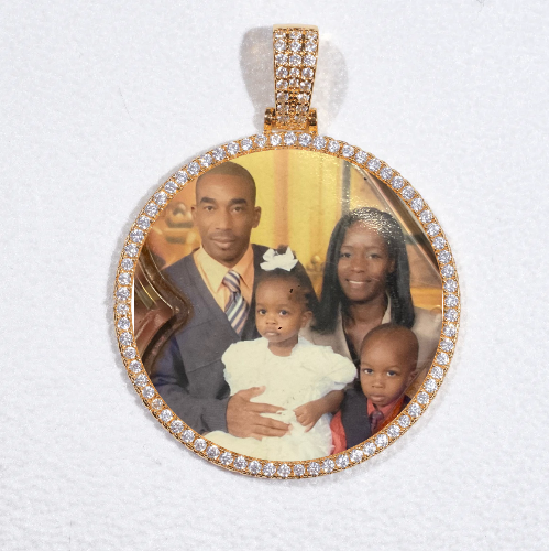 MEDIUM 3D CIRCLE CUSTOM PICTURE PENDANT