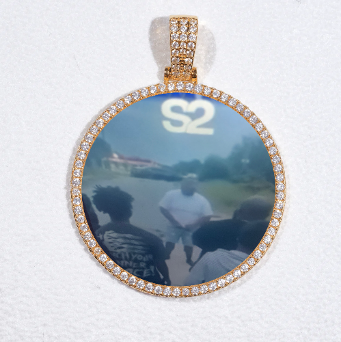 MEDIUM 3D CIRCLE CUSTOM PICTURE PENDANT