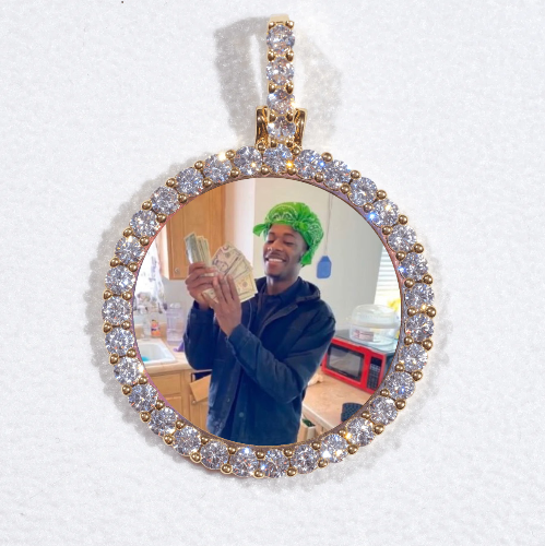 3D CIRCLE CUSTOM PICTURE PENDANT SMALL SIZE